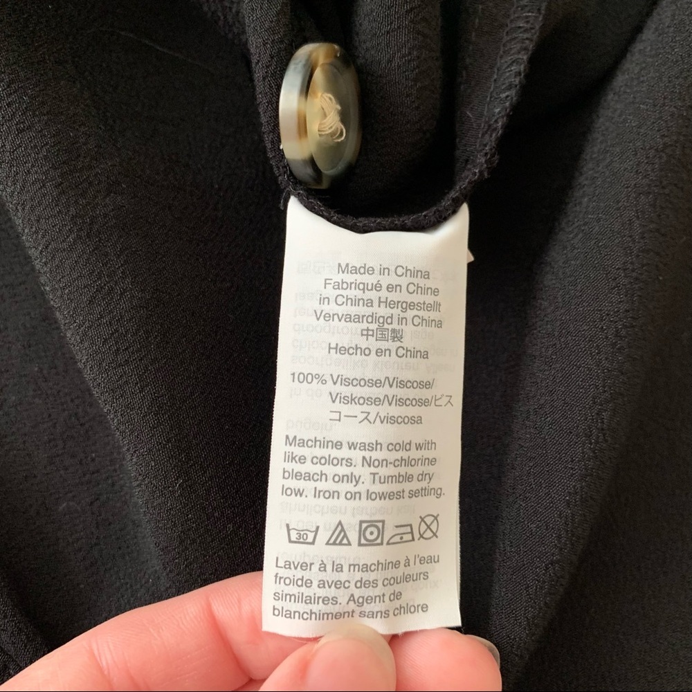 Madewell Black Side Button Easy Dress - Picture 10 of 12